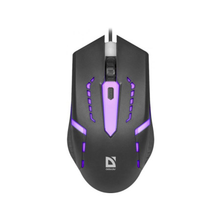 mouse defender cablato flash mb-600l ottico led 1200dpi 4 tasti