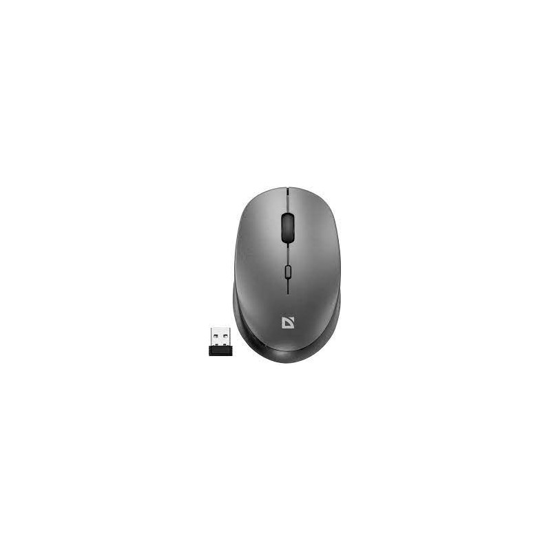 mouse defender auris mb-027 1600dpi wireless silenzioso grigio