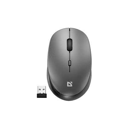 mouse defender auris mb-027 1600dpi wireless silenzioso grigio
