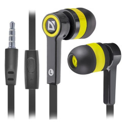 auricolari defender pulse 420 cablato 3.5mm giallo/nero [63421]