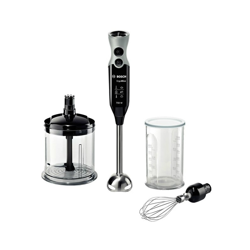 mixer ad immersione bosch msm67160 750w nero/grigio [msm67160]