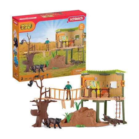 schleich wild life ranger adventure station zoo multicolore [42594]