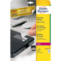 Etichette avery laser antimanomissione l6113-20 fogli (48 etichette/foglio