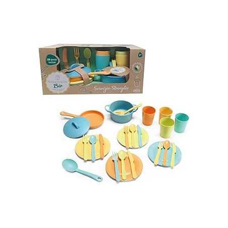 set da gioco ods maisonelle bio servizio stoviglie in plastica multicolore