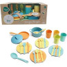 set da gioco ods maisonelle bio servizio stoviglie in plastica multicolore