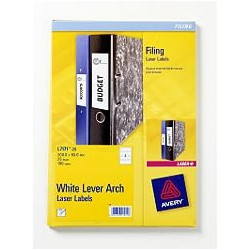 Etichette avery laser bianche coprenti l7171-25 fogli (4 etichette/foglio