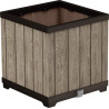 vaso quadrato keter da giardino marrone [262635]