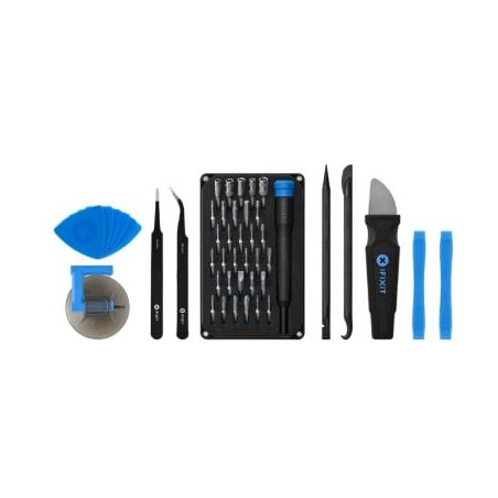 set di attrezzi ifixit pro tech go toolkit per riparazioni nero/blu