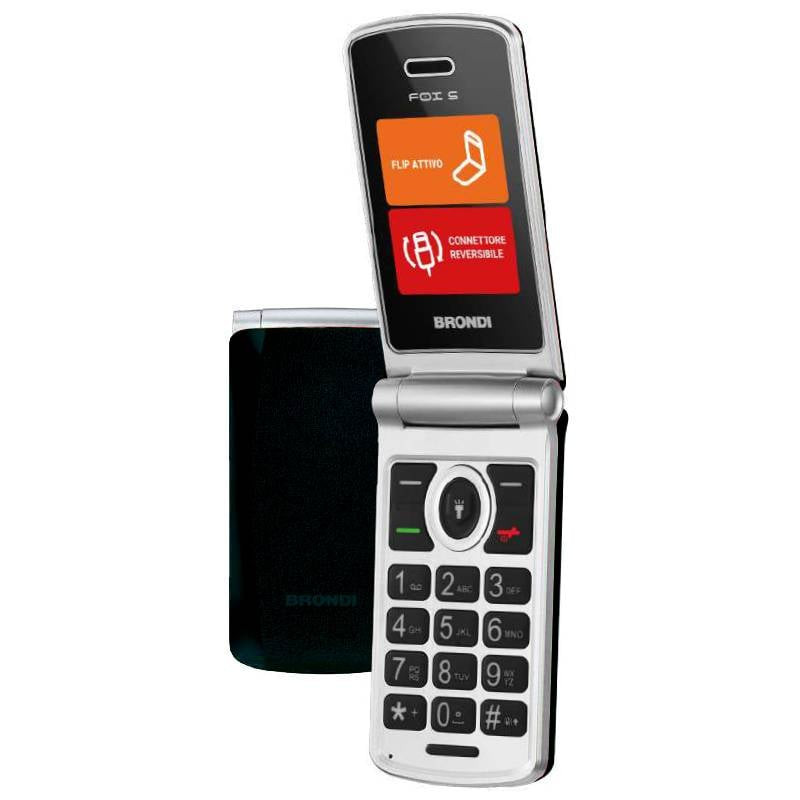 cellulare brondi fox s dual sim 1.3mp nero [foxsblack]
