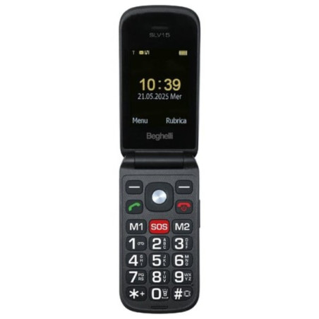 cellulare beghelli salvalavita phone slv15 gsm nero [9137n]