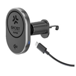 supporto da auto celly ghostsupmagqi2 qi2 charger nero [ghostsupmagqi2]