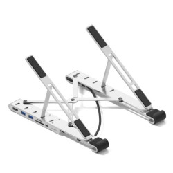 supporto per notebook cygnett 10-15.6'' grigio [cy5405cyhub]