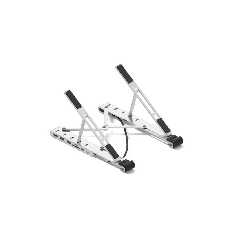 supporto per notebook cygnett 10-15.6'' grigio [cy5405cyhub]