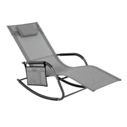 sedia a dondolo amicasa art 3 gaia grigio