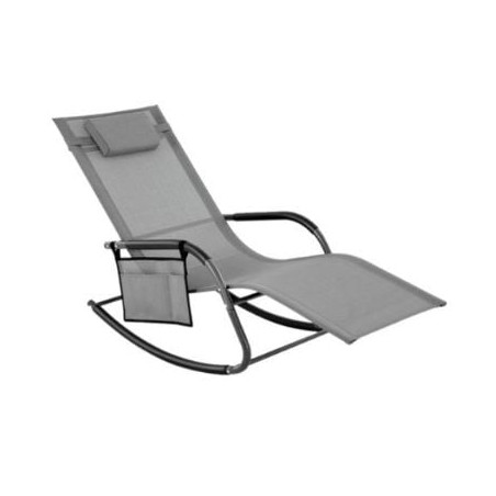 sedia a dondolo amicasa art 3 gaia grigio