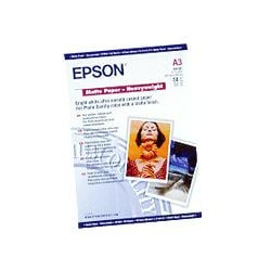 carta fotografica epson 50 fogli opaca alto spessore a3 167 gr [c13s041261]