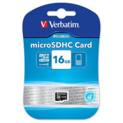 16gb scheda microsd verbatim classe 10 [44010]