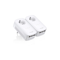 starter kit powerline tp-link 1200mbit 3x lan bianco [tl-pa8030p