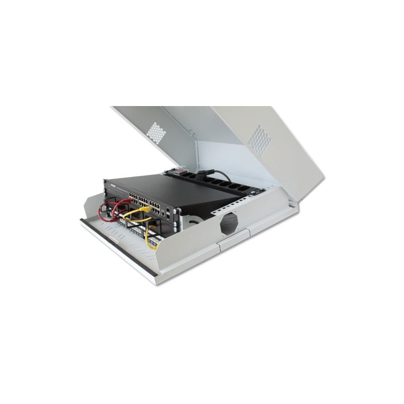 armadio a muro techly 19'' 3u grigio