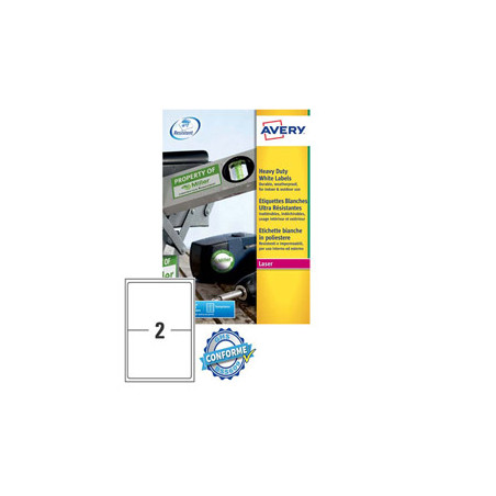 poliestere adesivo l7068 bianco 20fg a4 199,6x143,5mm (2et/fg) laser