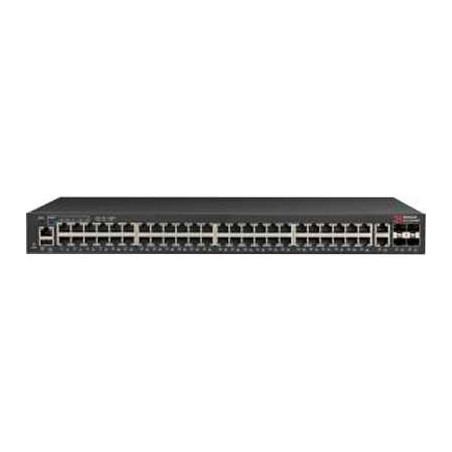 switch ruckus icx 7150, 48x 10/100/1000 poe+ ports, 2x 1g rj45 uplink-ports,