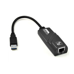 adattatore akyga rj-45 usb 3.0 10/100/1000mbps nero [ak-ad-31]
