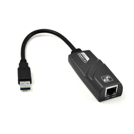 adattatore akyga rj-45 usb 3.0 10/100/1000mbps nero [ak-ad-31]