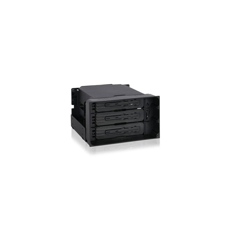 alloggiamento per disco rigido icydock 3 x 3,5" sata/sas [mb830sp-b]