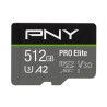 512gb scheda microsdxc pny p-sdux512u3100pro-ge elite [sfpnymd512x3100]