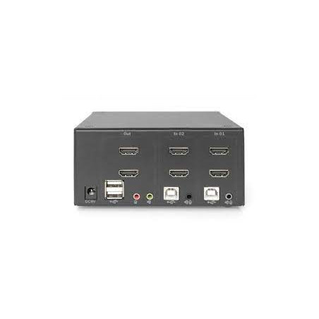 switch kvm digitus 2 port dual hdmi [ds-12860]