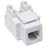 Frutti telefonici rj11/rj12 keystone bianco