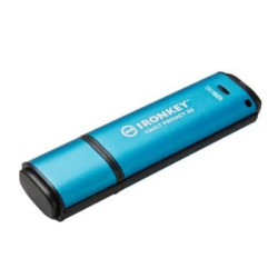 pen drive 128gb kingston ironkey vault privacy 50 usb 3.2 azzurro/nero