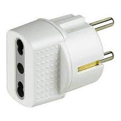 spina adattatore bticino s3625d 10-16a bianco
