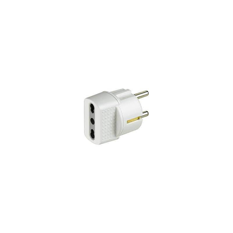 spina adattatore bticino s3625d 10-16a bianco
