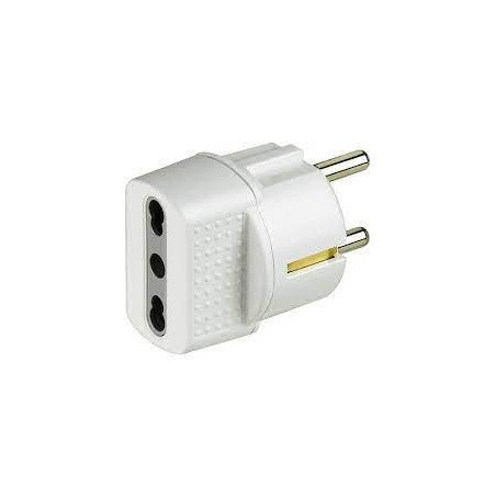 spina adattatore bticino s3625d 10-16a bianco