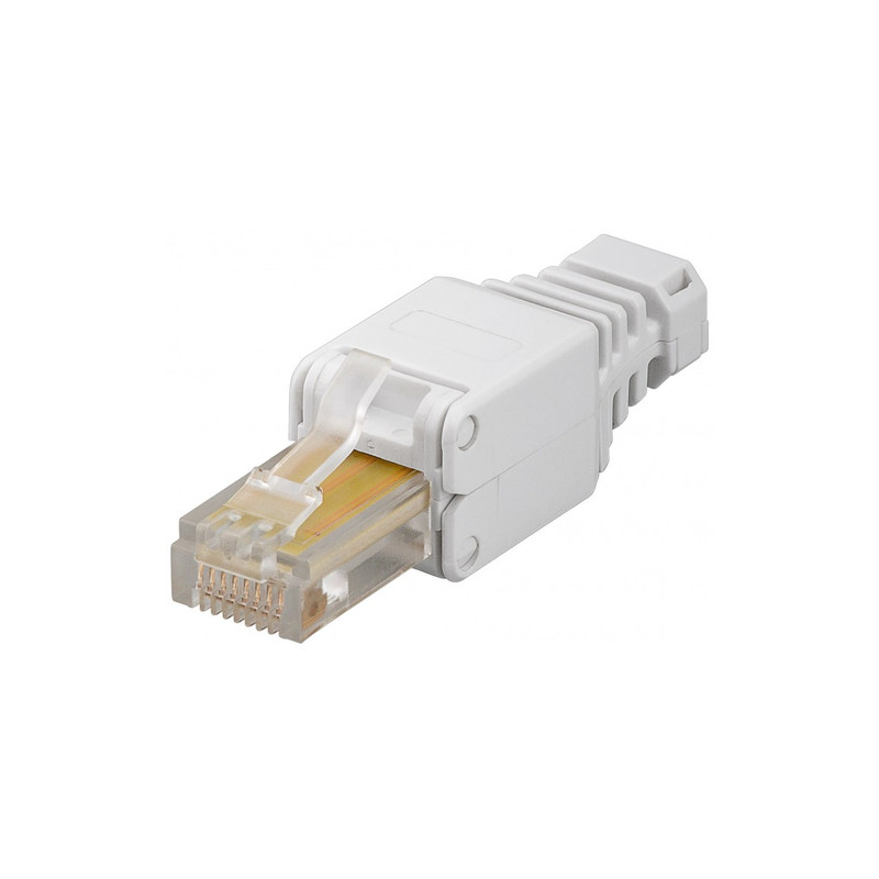 Plug cat. 5/6 rj45 tooless con copriconnettore
