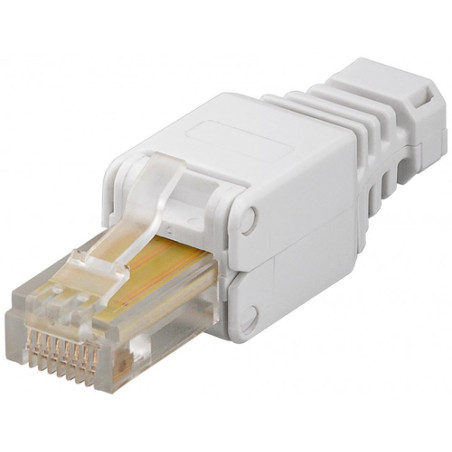 Plug cat. 5/6 rj45 tooless con copriconnettore