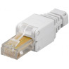 Plug cat. 5/6 rj45 tooless con copriconnettore