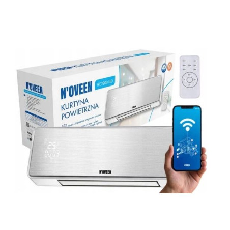 barriera d'aria n'oveen tuya smart e telecomando a parete