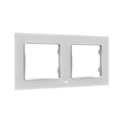 telaio intrruttore shelly wall frame 2 da parete 10x80x150mm bianco