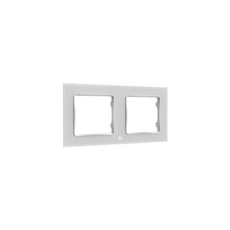 telaio intrruttore shelly wall frame 2 da parete 10x80x150mm bianco