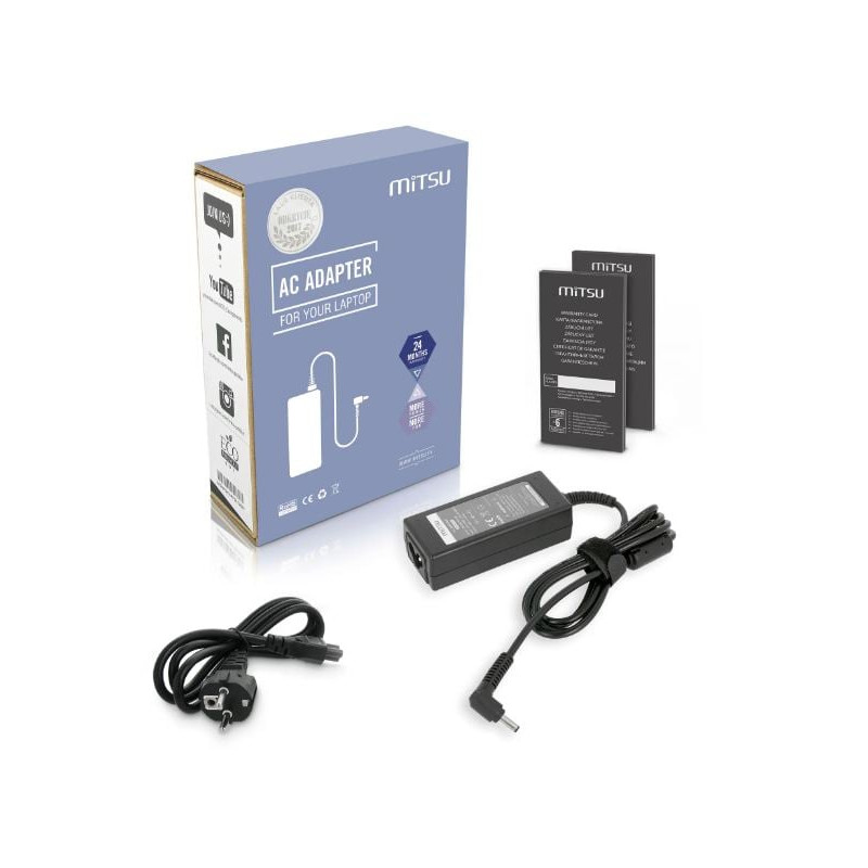 alimentatore notebook per asu mitsu 19v 1.75a 33w nero [zm/as19175e]