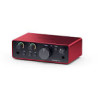 interfaccia audio focusrite scarlett solo di quarta gen 2in2 rosso