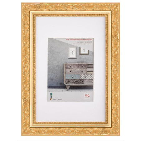 cornice portafoto walther barocca in legno oro 20 x 30cm [cr030g]