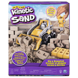 set da gioco spinmaster kinetic sand set da cantiere 453gr di sabbia