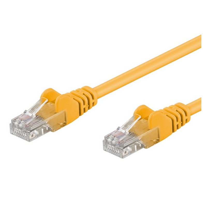 Cavo di rete patch cca cat. 6 giallo utp 1,5 m