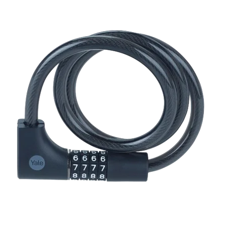 catena di sicurezza yale ycc0 con cavo a spirale per bicicletta 1m