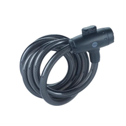 lucchetto yale yck0 per bicicletta cavo a spirale con chiave 2m nero