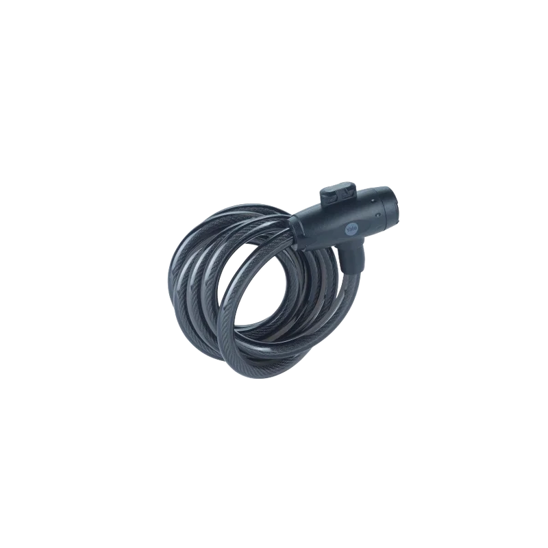 lucchetto yale yck0 per bicicletta cavo a spirale con chiave 2m nero