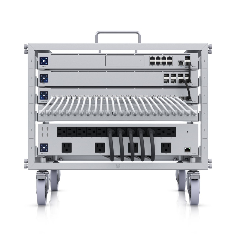 mini rack unifi toolless u-rack-6u-tl 6 unita argento